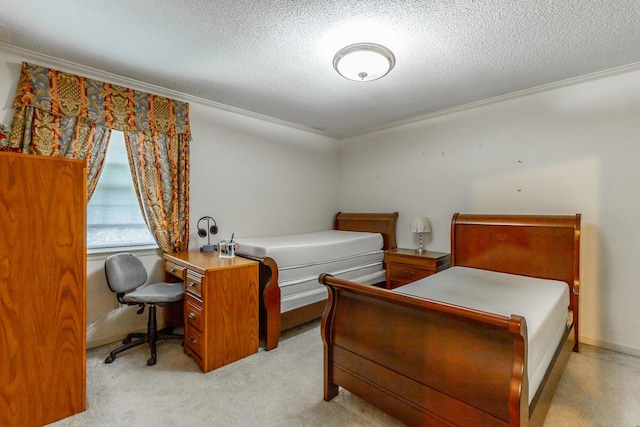 1820 Colonial Way Cir, Hixson, TN 37343 - bedroom featuring a textured ceiling and ornamental molding