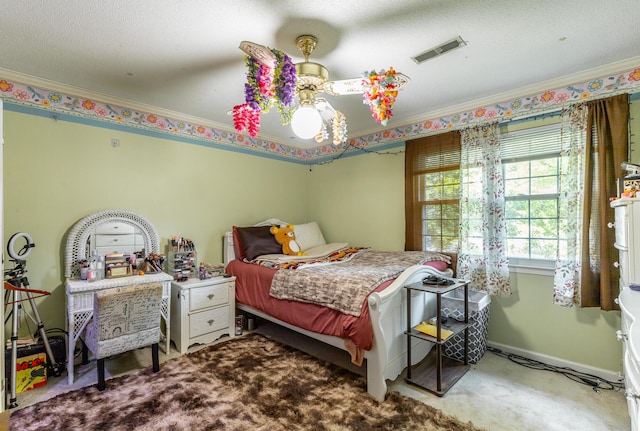 1820 Colonial Way Cir, Hixson, TN 37343 - bedroom featuring ornamental molding, carpet flooring, and baseboards