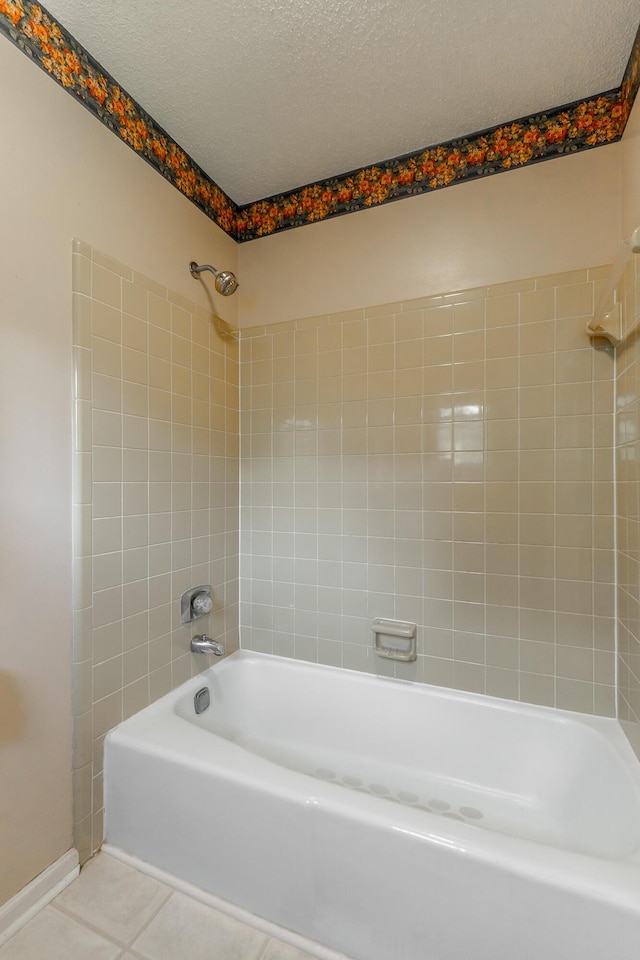 1820 Colonial Way Cir, Hixson, TN 37343 - bathroom with bathing tub / shower combination, tile patterned flooring, and baseboards