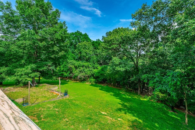 1820 Colonial Way Cir, Hixson, TN 37343 - view of green lawn with a wooded view