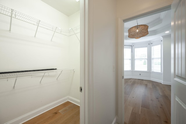 8539 Lexie Ln, Ooltewah, TN 37363 - spacious closet featuring wood finished floors