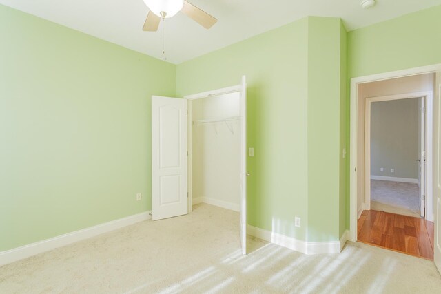 2367 Lake Mist Dr, Chattanooga, TN 37421 - unfurnished bedroom featuring carpet flooring, a closet, and ceiling fan