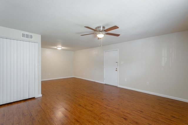 900 Mountain Creek Rd Unit Q263, Chattanooga, TN 37405 - empty room with a ceiling fan and wood finished floors