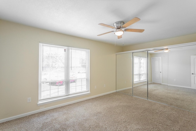 900 Mountain Creek Rd Unit Q263, Chattanooga, TN 37405 - unfurnished bedroom featuring carpet flooring, a closet, and ceiling fan