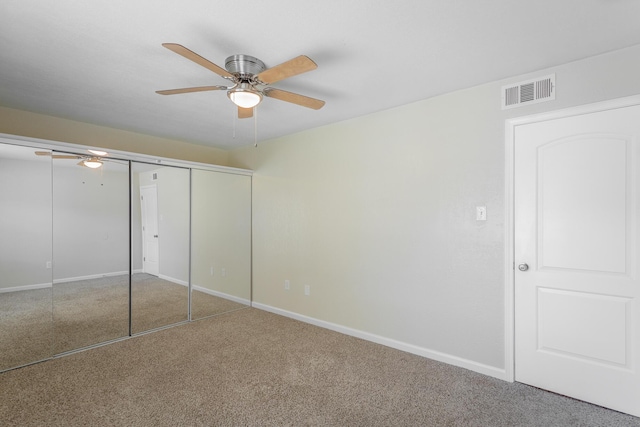 900 Mountain Creek Rd Unit Q263, Chattanooga, TN 37405 - unfurnished bedroom featuring carpet flooring, ceiling fan, and a closet