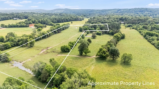 918 Old Lafayette Rd, Chickamauga, GA 30707 - overview of rural landscape featuring property boundaries highlighted