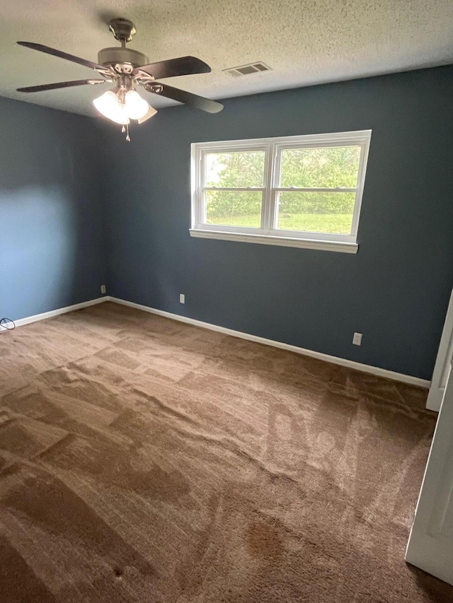 4510 Bluffwood Way, Cohutta, GA 30710 - carpeted empty room with ceiling fan, baseboards, and a textured ceiling