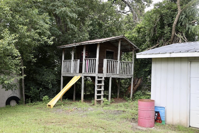 503 Kirby Dr, Cleveland, TN 37323 - view of jungle gym featuring an outbuilding