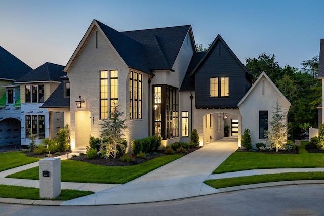 3634 Falkirk Way, Ooltewah, TN 37363 - french country home with a yard and stucco siding