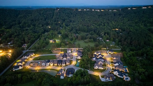 3634 Falkirk Way, Ooltewah, TN 37363 - aerial overview of property's location with a heavily wooded area