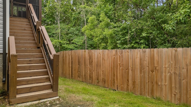 6434 Satjanon Dr, Ooltewah, TN 37363 - view of yard featuring stairway