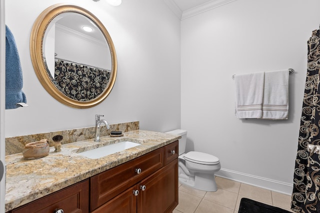 1008 Renaissance Ct, Chattanooga, TN 37419 - full bathroom featuring crown molding, vanity, and tile patterned floors