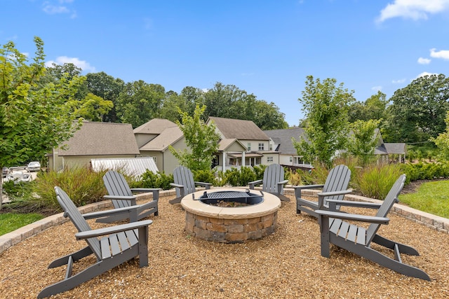 1008 Renaissance Ct, Chattanooga, TN 37419 - view of yard with a fire pit
