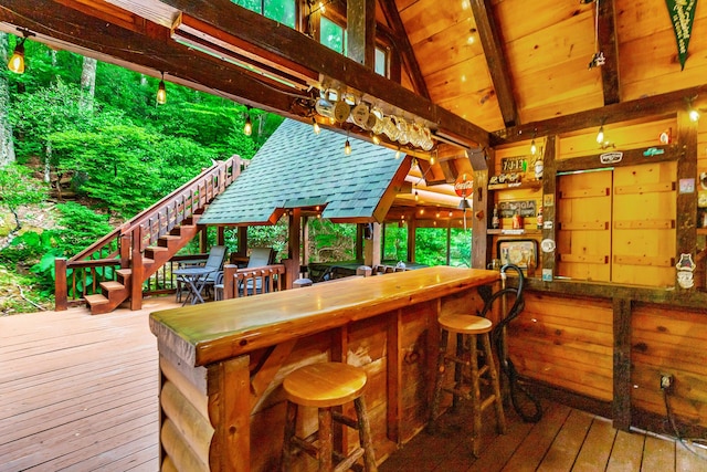 879 Amy Creek Cir, Ellijay, GA 30540 - deck featuring stairway