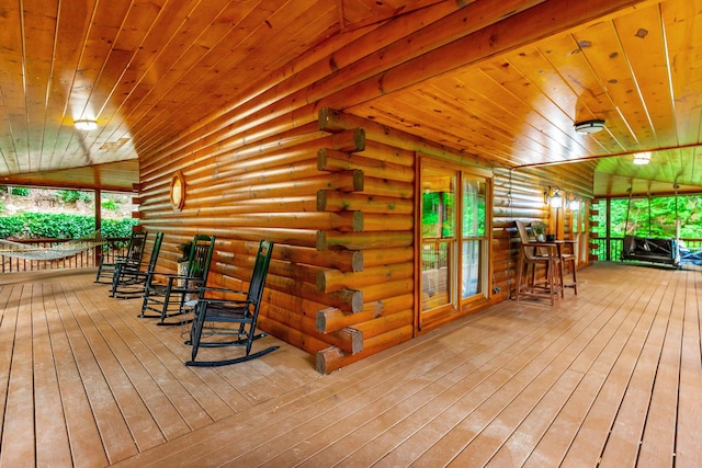 879 Amy Creek Cir, Ellijay, GA 30540 - view of wooden deck