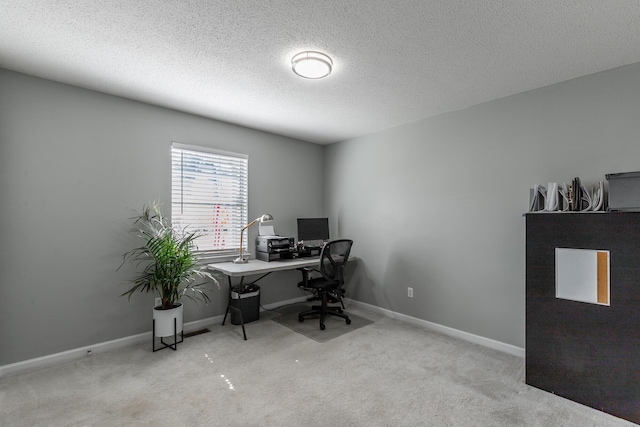 133 Wood Meadow Trl, Ringgold, GA 30736 - carpeted office space featuring a textured ceiling and baseboards