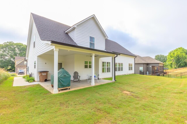 905 Live Oak Rd, Ringgold, GA 30736 - back of property with a patio and roof with shingles