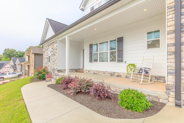 905 Live Oak Rd, Ringgold, GA 30736 - entrance to property featuring a shingled roof and a porch