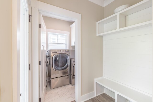 905 Live Oak Rd, Ringgold, GA 30736 - laundry room featuring separate washer and dryer and light marble finish floors
