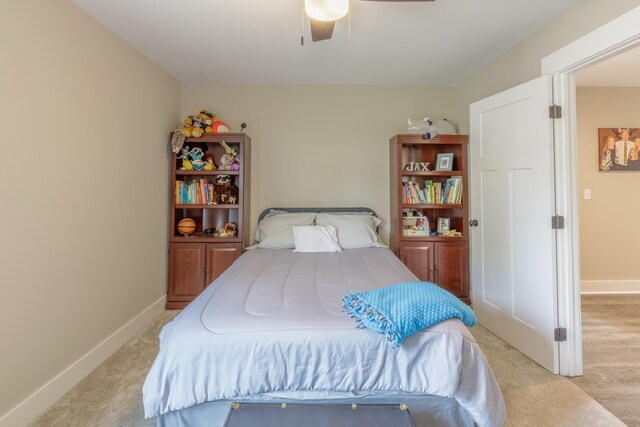 905 Live Oak Rd, Ringgold, GA 30736 - bedroom featuring light colored carpet and a ceiling fan
