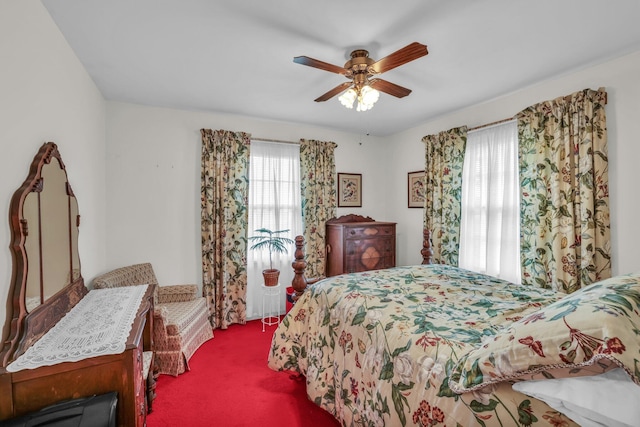 376 Pond Springs Rd, Chickamauga, GA 30707 - carpeted bedroom with ceiling fan