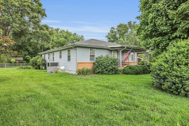 376 Pond Springs Rd, Chickamauga, GA 30707 - view of front of house with brick siding and central air condition unit