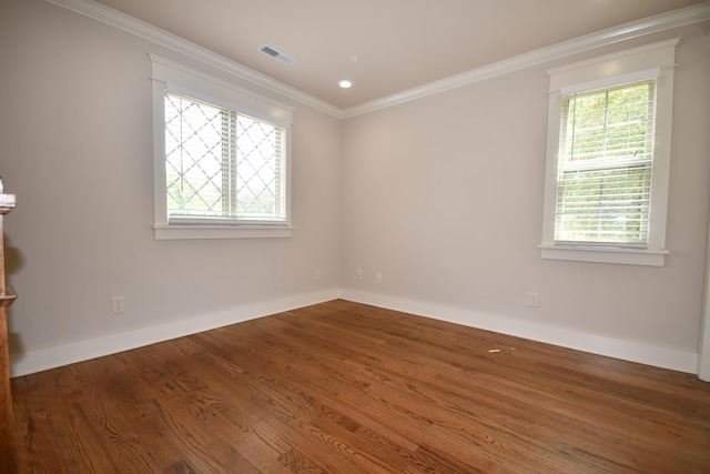 9532 Wandering Way, Ooltewah, TN 37363 - unfurnished room with wood finished floors and crown molding