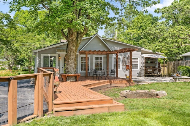3412 Fairmount Pike, Signal Mountain, TN 37377 - view of wooden terrace