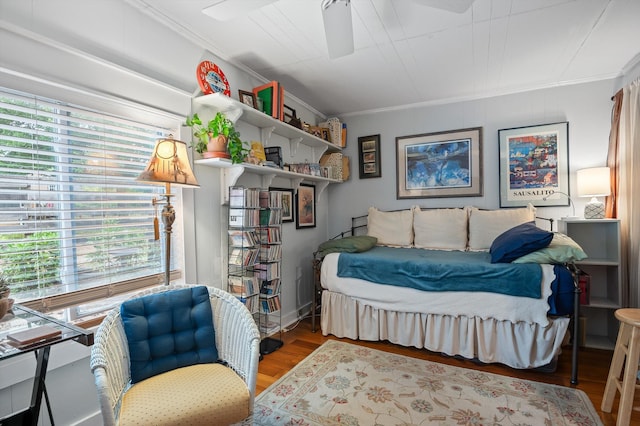 3412 Fairmount Pike, Signal Mountain, TN 37377 - bedroom with crown molding and wood finished floors