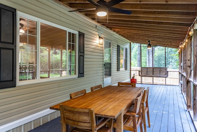 2113 Frankie Ln, Soddy Daisy, TN 37379 - deck with a ceiling fan