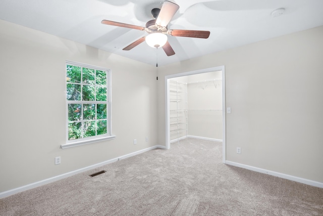 63 Apple Ln, Ringgold, GA 30736 - spare room featuring ceiling fan, carpet flooring, and a smoke detector