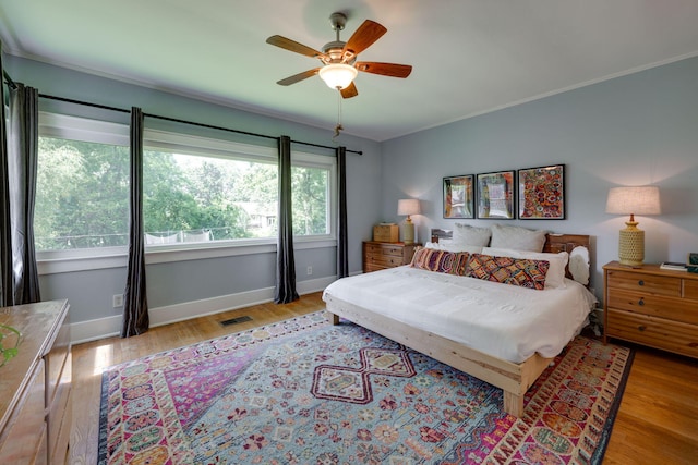 511 Georgia Ave, Signal Mountain, TN 37377 - bedroom with wood finished floors and ceiling fan