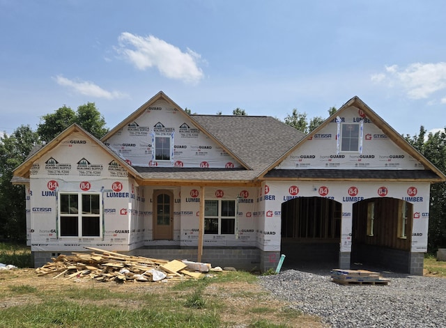 28 Cobblestone Trl Unit 12, Chickamauga, GA 30707 - property in mid-construction with roof with shingles and covered porch