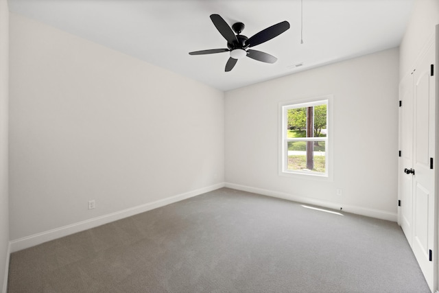 10822 Dallas Hollow Rd, Soddy Daisy, TN 37379 - spare room featuring carpet flooring and ceiling fan