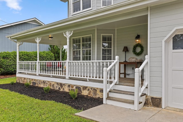 8616 Oak View Dr, Chattanooga, TN 37421 - doorway to property with a porch