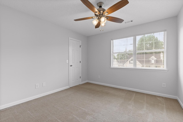 8616 Oak View Dr, Chattanooga, TN 37421 - carpeted spare room featuring ceiling fan and a textured ceiling