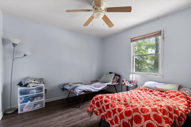 1433 Stratton Place Dr, Chattanooga, TN 37421 - bedroom with wood finished floors and ceiling fan