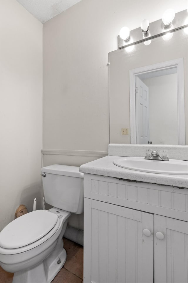 1433 Stratton Place Dr, Chattanooga, TN 37421 - half bathroom with vanity and tile patterned floors