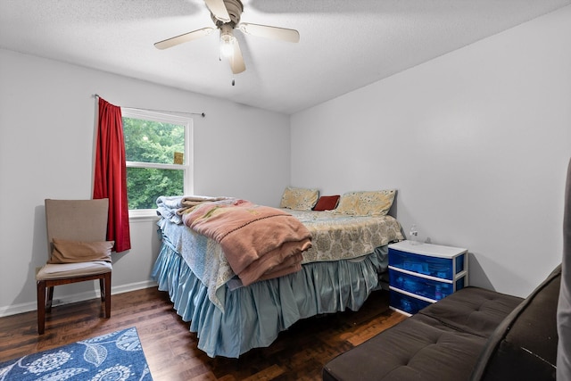 1433 Stratton Place Dr, Chattanooga, TN 37421 - bedroom with wood finished floors and a ceiling fan