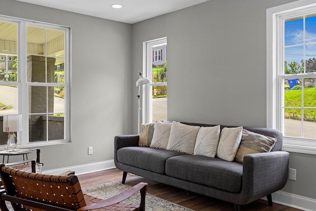 2001 Vine St, Chattanooga, TN 37404 - living room with wood finished floors, healthy amount of natural light, and recessed lighting