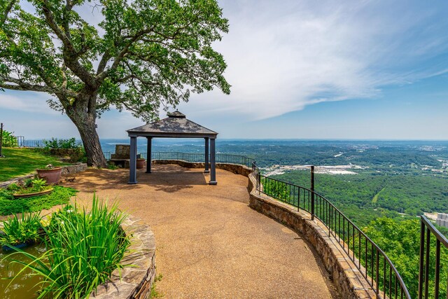 208 S Palisades Dr, Signal Mountain, TN 37377 - view of patio / terrace with a gazebo