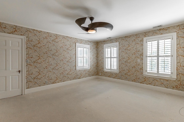 208 S Palisades Dr, Signal Mountain, TN 37377 - carpeted empty room with ceiling fan and baseboards