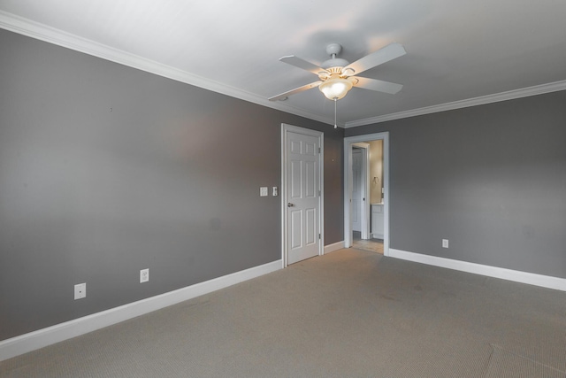 802 Signal Mountain Blvd Unit 121, Signal Mountain, TN 37377 - carpeted spare room with a ceiling fan and ornamental molding