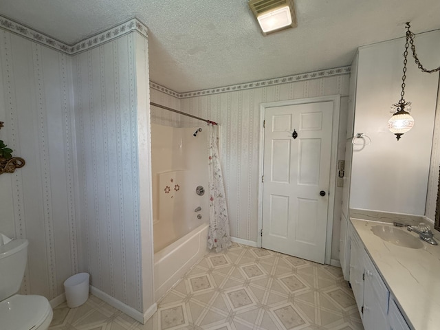 30551 Al Al Unit 71, Bryant, AL 35958 - full bath featuring shower / bath combo, vanity, and a textured ceiling
