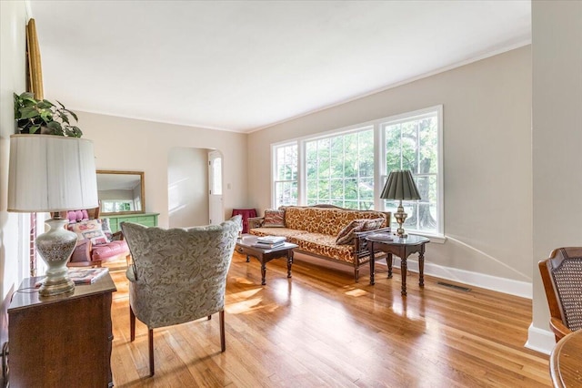 147 Kirby St, Summerville, GA 30747 - living room featuring crown molding and light wood-type flooring