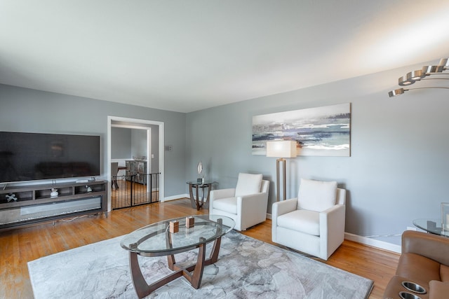 409 Caraway Turn, Chattanooga, TN 37415 - living area with wood finished floors and baseboards