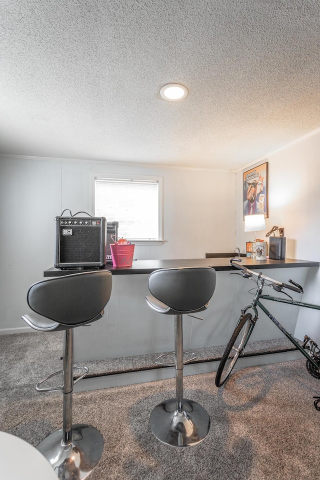 409 Caraway Turn, Chattanooga, TN 37415 - bar area with a textured ceiling