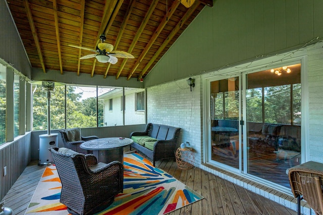 409 Caraway Turn, Chattanooga, TN 37415 - sunroom with a ceiling fan, healthy amount of natural light, and an outdoor hangout area