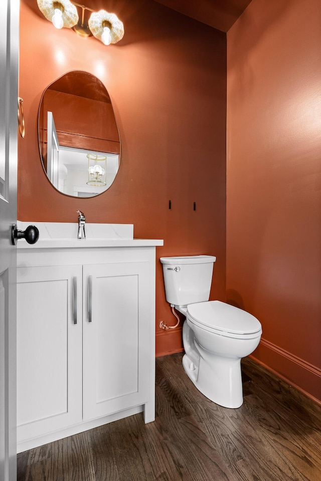 1784 River Breeze Dr, Soddy Daisy, TN 37379 - half bathroom featuring wood finished floors and vanity