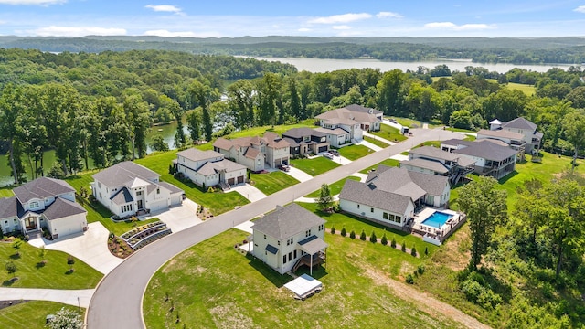 1784 River Breeze Dr, Soddy Daisy, TN 37379 - aerial view of residential area with a nearby body of water